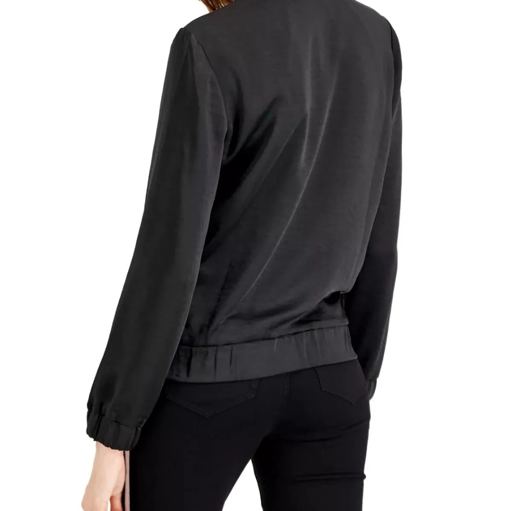 INC International Concepts Women’s Satin Track Jacket (Small) - Picture 3 of 4